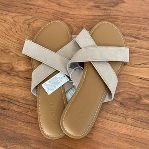 Old Navy faux suede sandal slides